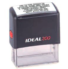 Ideal 200 Self Inking Stamp