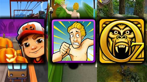 Subway Surfers Vs Streaker Run Vs Temple Run Oz YouTube