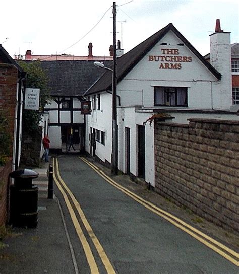 The Butchers Arms In Oswestry Jaggery Geograph Britain And Ireland