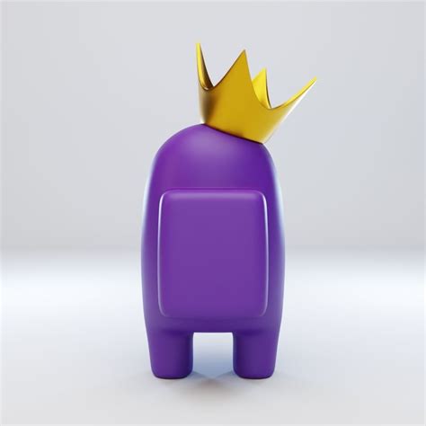 Among Us Crown Character 3d Model Cgtrader