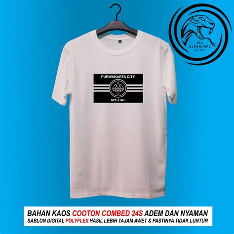 Jual Kaos Purwakarta City Spezial Distro Banyak Pilihan Warna Cotton