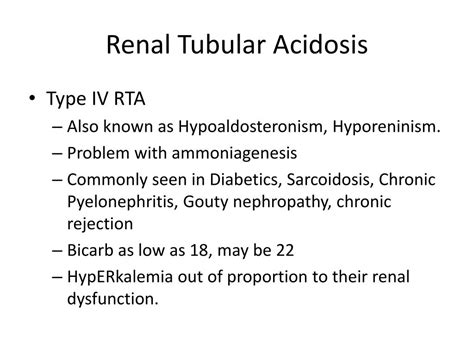 PPT - Renal Tubular Acidosis PowerPoint Presentation, free download ...