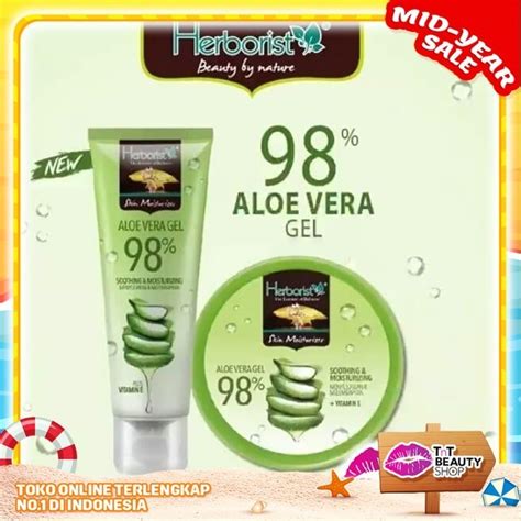 Jual Herborist Aloe Vera Gel Tube Gr Herborist Aloe Vera Gel Jar