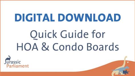 Digital Download Quick Guide For Hoa And Condominium Boards