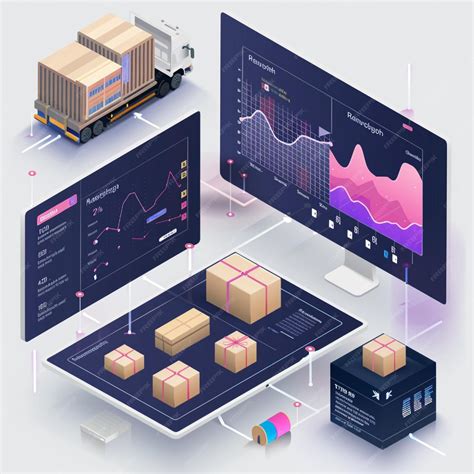 Premium Photo | A visual of a shipping dashboard with realtime tracking