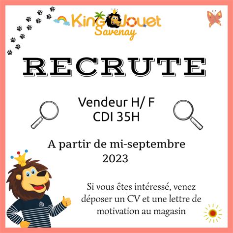 Offre D Emploi King Jouet La Colleraye