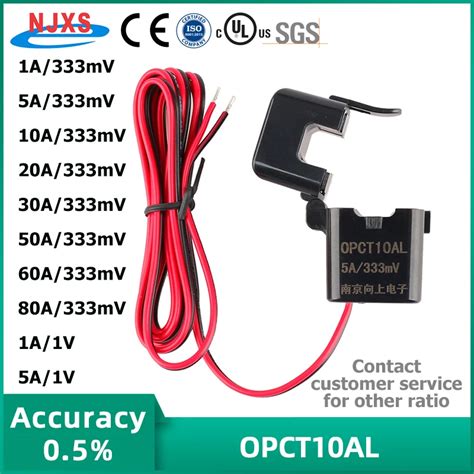 Njxs Opct10al Precision Split Core Current Transformer Ac 1a 5a 10a 20a