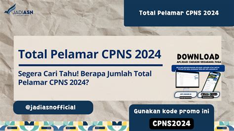 Total Pelamar CPNS 2024 Segera Cari Tahu Berapa Jumlah Total