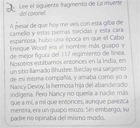 Leer El Fragmento Y Responde A Estas Preguntas Sobre Que Tema Se