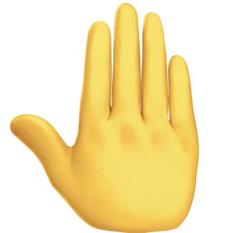 🤚 Raised Back of Hand on Twitter Emoji Stickers 13.1