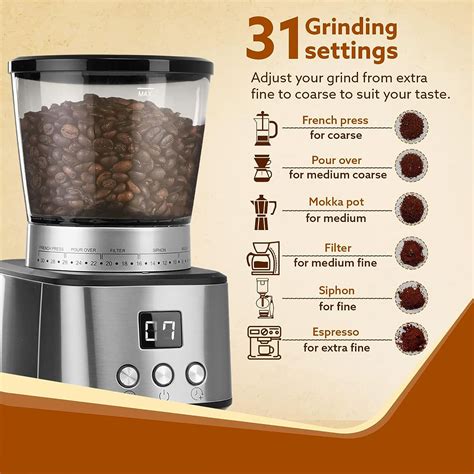 Buy Agaro Supreme Cups Automatic Coffee Grinder Grinds Coffee Beans