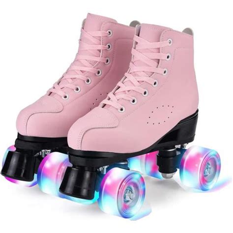 Patins à roulettes 4 Roues LED Rollers parallèles avec Roues