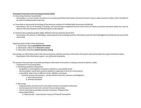 SOLUTION Conceptual Framework And Accounting Standards Cfas Studypool