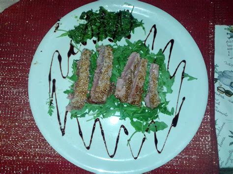 Tagliata Di Tonno Al Sesamo La Cucina Barrosa Di Ferrignolo