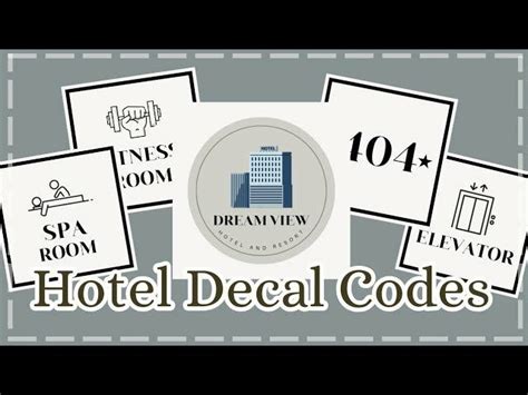 Hotel Decal Codes Bloxburg In 2024 Bloxburg Decals Codes Gym Wall Decal Hotel Codes