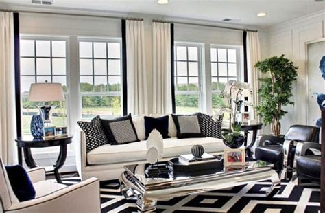 Black And White Living Room Designs Bringing Elegant Chic Into