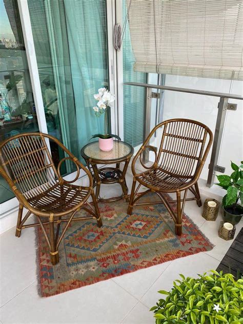 Chun Mee Lee Rattan Furniture Set Can Be Used Outdoors Or Indoors