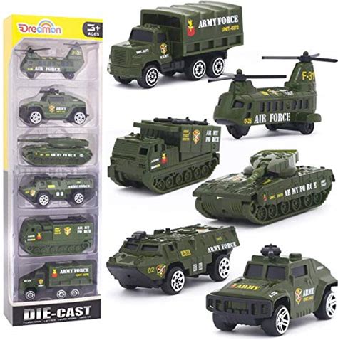 Diecast Military Vehicles Army Toy Mini Pocket Size Play Models Truck