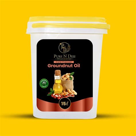 Cold Pressed Groundnut Oil Wood Pressed Groundnut Oil Purendesi