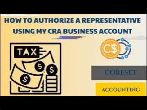 Authorize A Representative Through My CRA Business Account YouTube