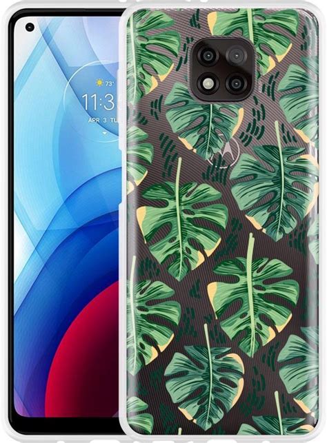 Motorola Moto G Power 2021 Hoesje Palm Leaves Large Designed By Cazy