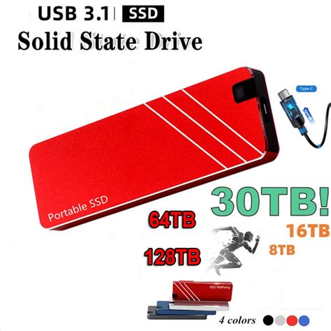 Disco R Gido Ssd Port Til Tipo C Usb Unidade De Estado S Lido M Vel