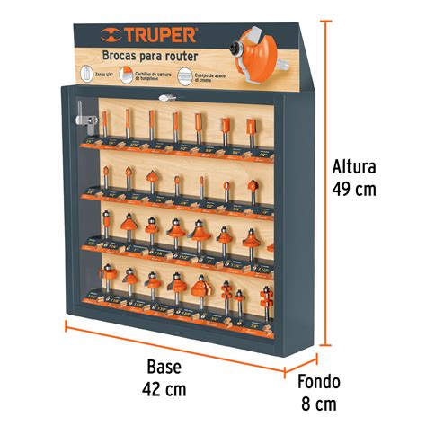 Ficha Tecnica Exhibidor Con Brocas Para Router Truper