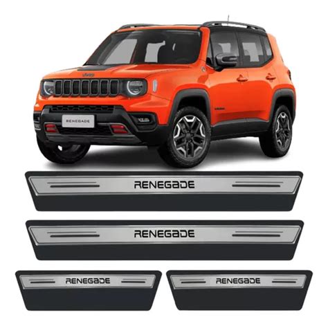 Jogo Soleira Prote O Porta Jeep Renegade Prata