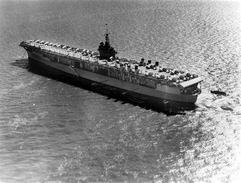 Uss Ranger Cv 4 Lies At Anchor With Aircraft Neatly Aligned On The Flight Deck Aircraft