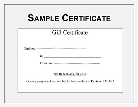 T Certificate Sample Templates At