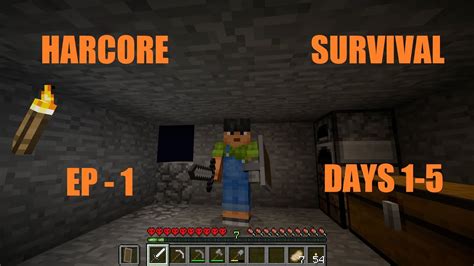 Minecraft Hardcore Mode Playthrough Days Youtube