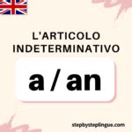 A An L Articolo Indeterminativo In Inglese Step By Step Lingue