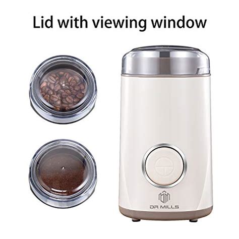 Dr Mills Dm White Coffee Grinder Electric Coffee Bean Grinder