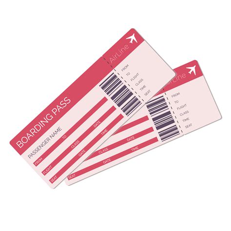 Two Boarding Pass 21564924 Vector Art At Vecteezy