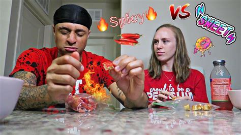 Sweet Vs Spicy Challenge 🍭 🥵 Vlog Youtube