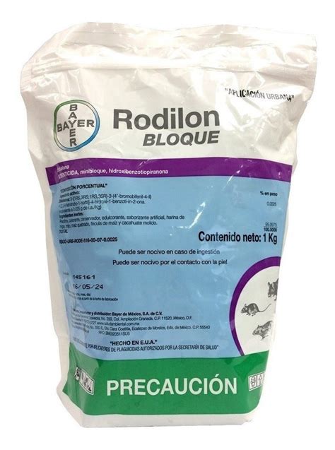 Rodilon Bloque De Kg Bayer Rodenticida Env O Gratis