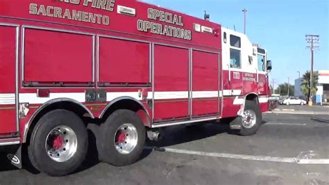 Sacramento Metro Fire District Reserve Hazmat 109 Responding Code 3