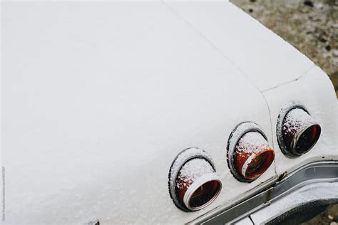 Snowfall Car Details By Stocksy Contributor Easy Shoot Stocksy