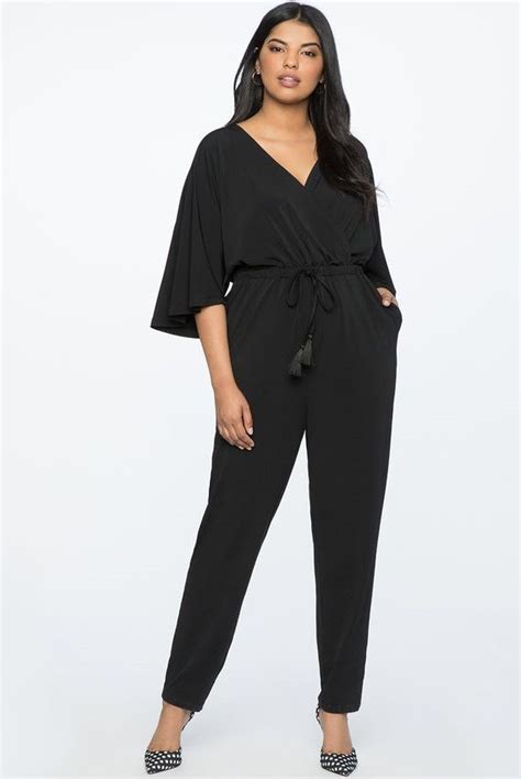 Plus Size Black Evening Jumpsuit Plus Size Black Jumpsuits For