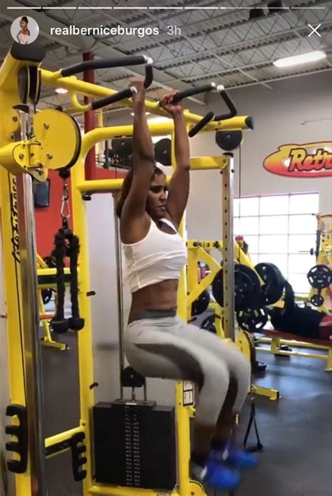 Bernice Burgos Workout Photos See Her Gym Pics Hollywood Life