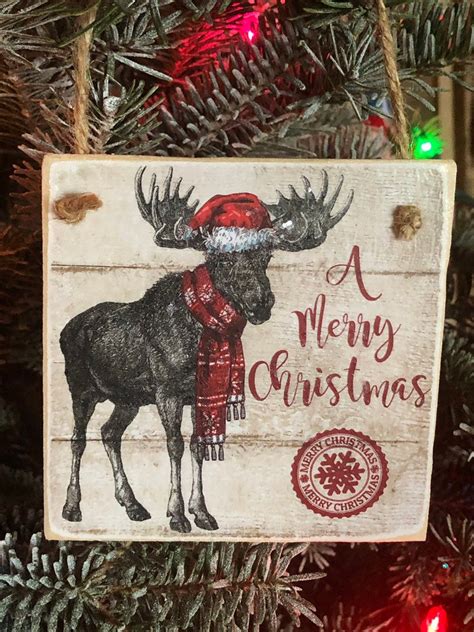 Rustic cabin decor moose ornament lodge decor | Etsy