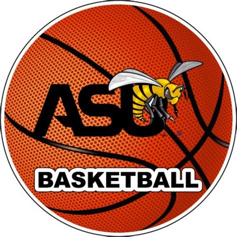 Alabama State University 4 Inch Round Basketball Ncaa Hoops Pride Vinyl