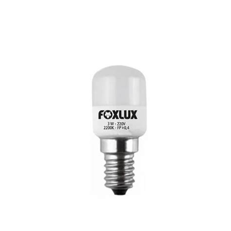 Lâmpada Led Para Geladeira 3W 220V E 14 Foxlux