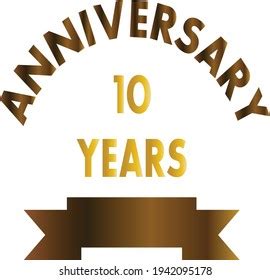 10 Years Anniversary Logo Design Vector Stock Vector (Royalty Free ...