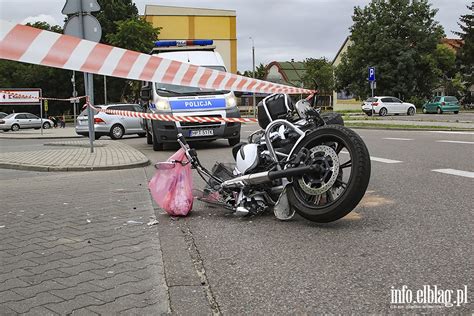 Zdjęcia Wypadek motocyklisty z toyota Fot 2 info elblag pl