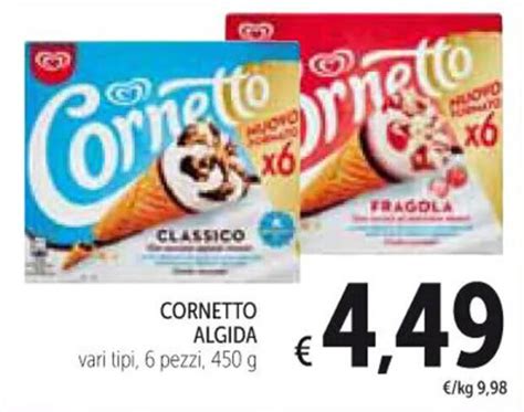 Offerta Cornetto Algida Vari Tipi Pezzi G Nel Volantino Di