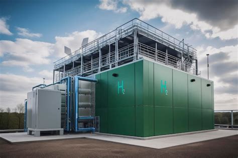 Premium Photo Green Hydrogen Renewable Energy Production Facility