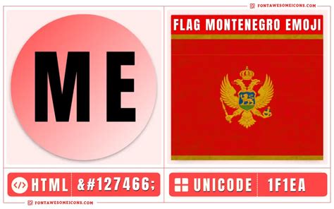 Flag Montenegro Emoji Copy Paste, Meaning | Unicode