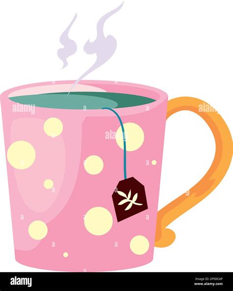 pink tea cup Stock Vector Image & Art - Alamy