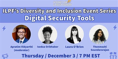 Diversity & Inclusion Event Series: Digital Security Tools - The Foundry